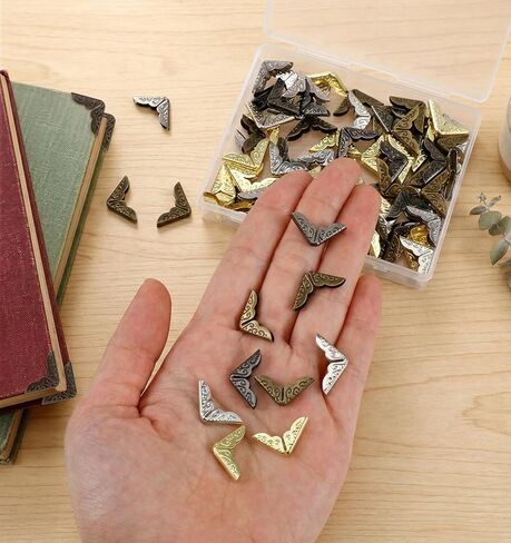 100 Pcs Metal Book Corners, Book Corner Protectors in Kuwait