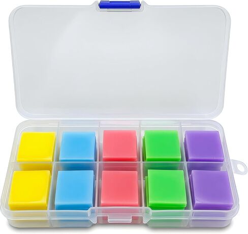 100PCS Diamond Painting Wax Kit with Storage Box, 5 Colors Strong Adhesive Wax Clay for 5D Diamond Art, Long Lasting Diamond Painting Accessories for Adults and Kids in Saudi Arabia