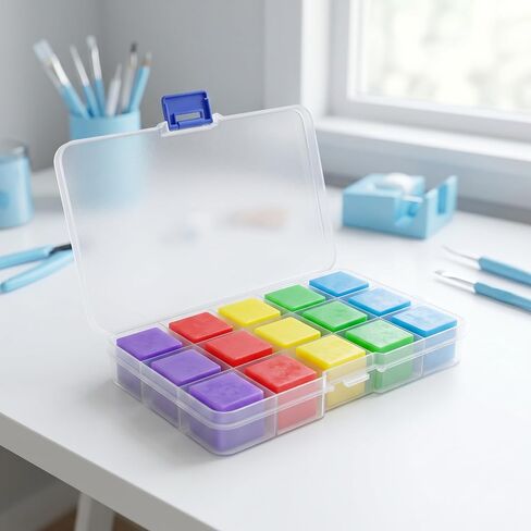 100PCS Diamond Painting Wax Kit with Storage Box, 5 Colors Strong Adhesive Wax Clay for 5D Diamond Art, Long Lasting Diamond Painting Accessories for Adults and Kids in Saudi Arabia