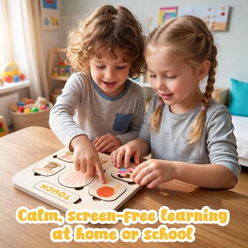 Five Senses Puzzles for Toddlers 2-4, 5 Senses Sorting Toys in Kuwait