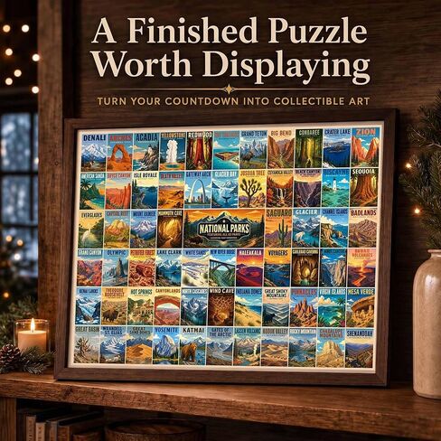 2026 National Parks Puzzle Advent Calendar for Adults, 1008 Pieces in Kuwait