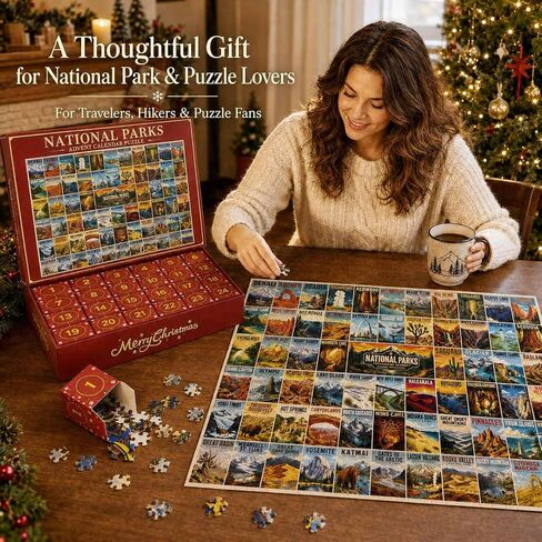 2026 National Parks Puzzle Advent Calendar for Adults, 1008 Pieces in Kuwait