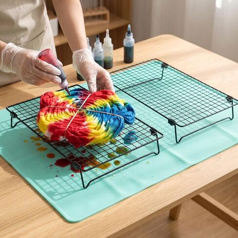 1 Sets Folding Tie Dye Rack, Drying Support Rack with Silicone Mat in Saudi Arabia