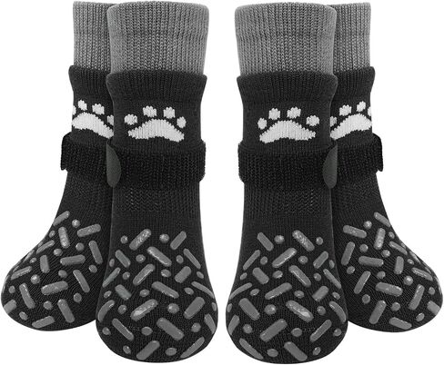SCENEREAL Double-Ribbed Dog Socks to Prevent Licking Paws for Hot Pavement in Kuwait