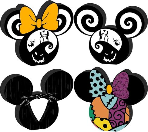 4pcs Mouse Halloween Table Decorations Wood Halloween Table Centerpieces in Kuwait