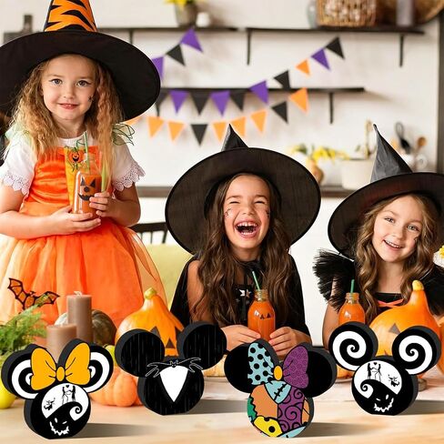 4pcs Mouse Halloween Table Decorations Wood Halloween Table Centerpieces in Kuwait