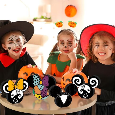 4pcs Mouse Halloween Table Decorations Wood Halloween Table Centerpieces in Kuwait