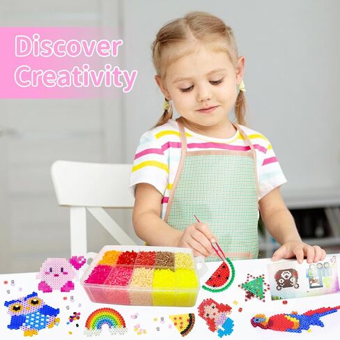 Itopstar 23000 5mm Fuse Beads Kit - 22 Colors Arts and Crafts Decorations, Toys Crafts for Kids, Teens & Adults, Gifts for Girls & Boys Age 5+ Craft Kits Gifts for Birthday Christmas in Kuwait