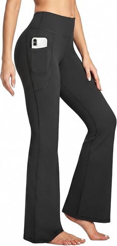 Heathyoga 28''/30"/32" Yoga Pants Women with Pcokets Wide Leg Yoga Pants for Woman Flare Leggings Bootcut Work Dress Pants in Kuwait