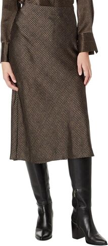 Vince Women's Houndstooth Bias Slip Skirt in Kuwait
