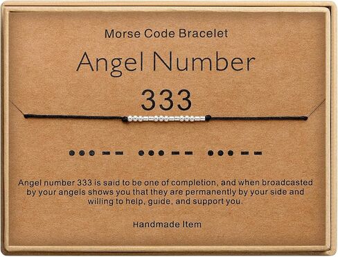 Angel Number Bracelets for Women Number Morse Code Bracelets Numerology Jewelry Inspirational Gifts for Women in Kuwait