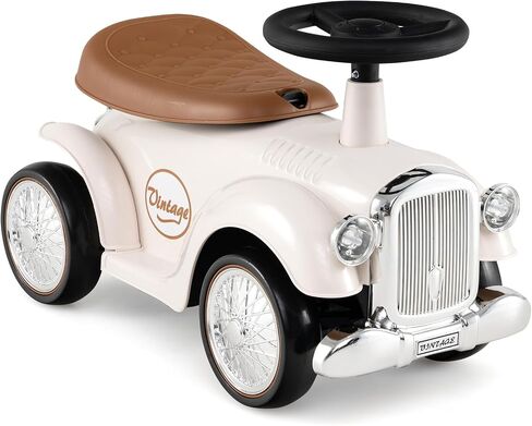 Costzon Ride On Push Car for Toddlers, Classic Kids Ride On Car Foot-to-Floor Sliding Car with Steering Wheel, Horn & Under Seat Storage, Ride On Toy for Boys Girls 18-36 Months (White) in Kuwait