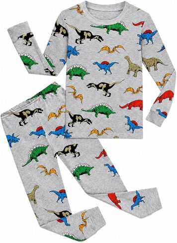 Little Hand Toddler Boys Pajamas Monster Truck Cotton Kids Dinosaur 2 Piece Planets Pjs Sleepwear Clothes Sets 2-7 Years in Kuwait