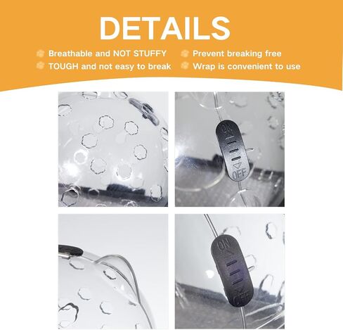 Cat Muzzle for Grooming with Silicone Claw Cover, Adjustable Cat Hood Mask for Bathing Shaving Pet Tools, Anti Bite Air Bubble Helmet in Kuwait