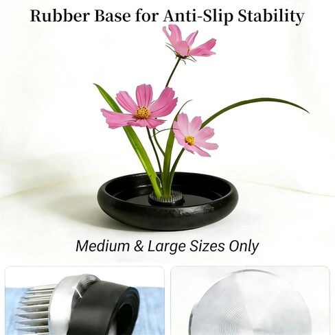 Kenzan Flower Frog Set, 3 Ikebana Stem Holders 0.91", 1.38", 2.36" in Kuwait