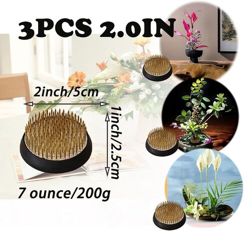 HDRELEODY 3PC 2Inch Round Flower Frog Holder in Kuwait
