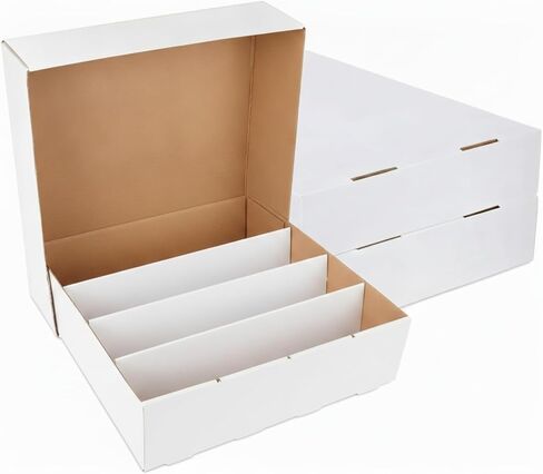 Yexiya 1 Pcs 3200 Count Sports Trading Card Storage Boxes, White in Kuwait