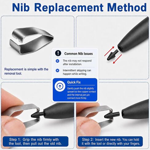 10 PCS Pen Tips for Remarkable Paper Pro/Pro Move with Removal Tool in Kuwait