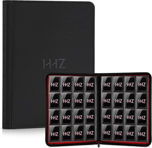 HHZ 16-Pocket Trading Card Binder, 832 Slots, Side Loading, Ringless -Pink in Kuwait
