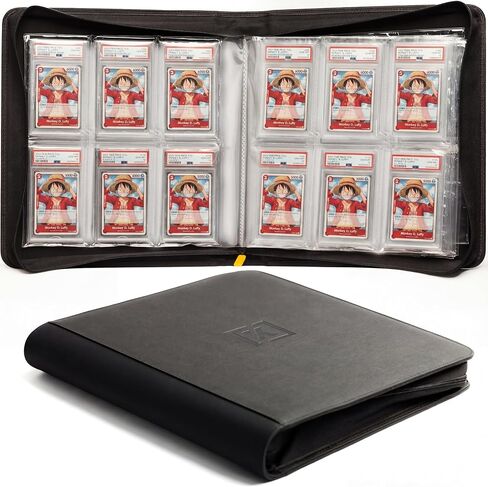 X PRO Graded Card Binder - Holds 60 Graded Slabs, Suitable for PSA and CGC Slabs | 6 Pocket Slab Binder Design | Ringless PSA Slab Binder | PSA Slab Case | Graded Card Holder for Long Term Storage in Kuwait