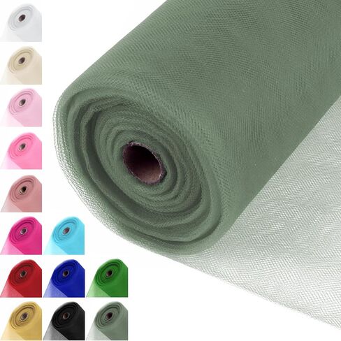 White Tulle Fabric Roll 54 Inch x 40 Yards Tulle Ribbon in Saudi Arabia
