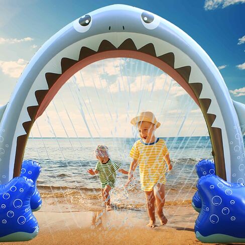 Giant Shark Sprinkler, Giant Outdoor Water Toy, Summer Outdoor Play Sprayer, Suitable for Summer Gifts Backyard Garden Lawn Water Party in Saudi Arabia