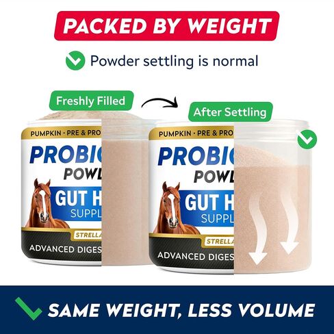 STRELLALAB Horse Probiotic Powder, 240 Servings – Equine Gut Supplement in Saudi Arabia