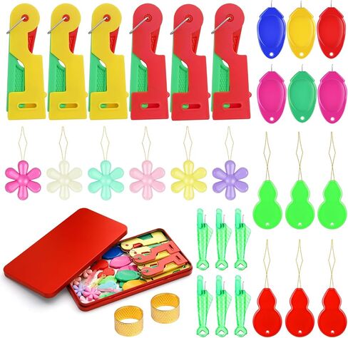 Fedmut Needle Threaders for Hand Sewing Embroidery Needle Threader Tool 20pcs for Hand Sewing, Sewing Machine, DIY Craft Project in Kuwait