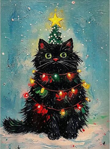 Christmas Landscape Paint by Numbers Kit for Adults Beginner Without Frame in Kuwait