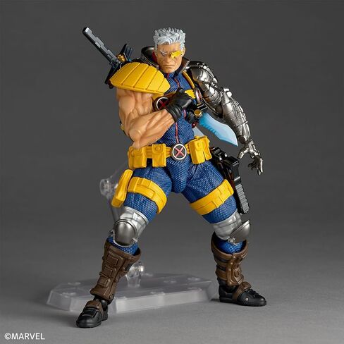Kaiyodo Revoltech Amazing Yamaguchi X-Men Cable Version 1.5, Total Height Approx. 6.7 inches (170 mm), Non-scale, PVC, ABS, POM, Painted Action Figure NR083 in Kuwait