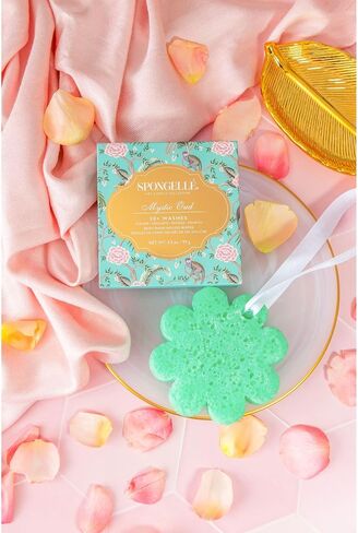 Spongellé Art Chinois Body Wash Infused Luxury Bath Buffer – Cleanses, Exfoliates, Massages & Nourishes Skin – All‑in‑One Aromatic Bath Sponge for 20+ Washes, Mystic Oud in Saudi Arabia