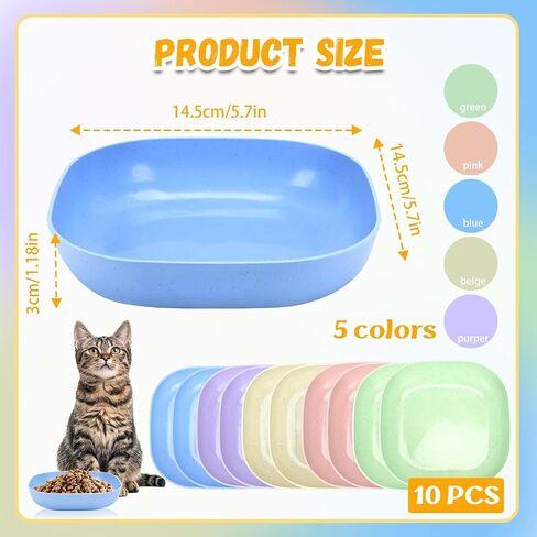 TKOnline 10 Pcs Cat Food Bowl Whisker Friendly ﻿ in Kuwait