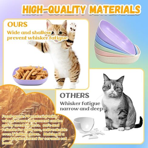 TKOnline 10 Pcs Cat Food Bowl Whisker Friendly ﻿ in Kuwait