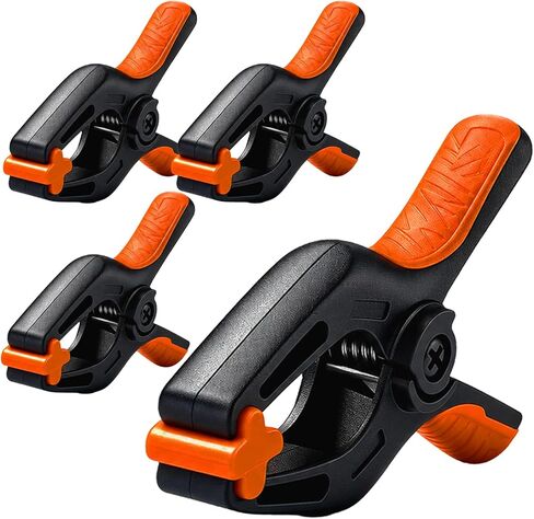 HORUSDY 7-inch Spring Clamps Heavy Duty, 4-Pack Large Plastic Clamps for Crafts with 3.7 Inch Jaw Opening for DIY, Gluing, Clamping and Securing in Kuwait