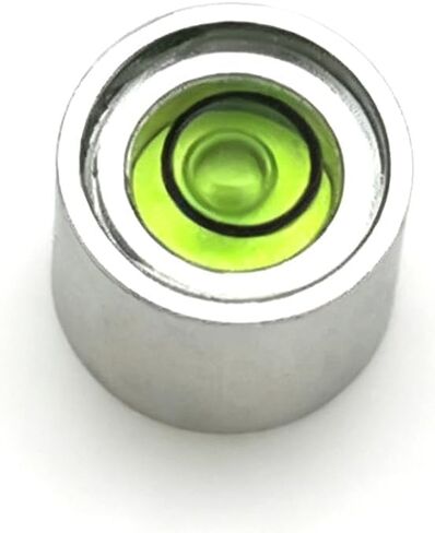 Mini Metal universal horizontal bubble water level level level level balance bubble level round 13x7mm (silvery white） in Saudi Arabia