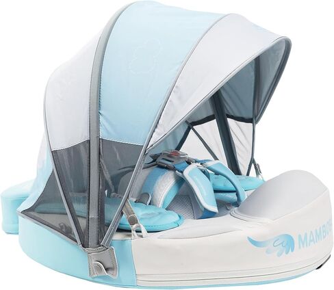 Mambobaby Baby Float with Canopy – No Pump Needed, UPF Sunshade in Kuwait