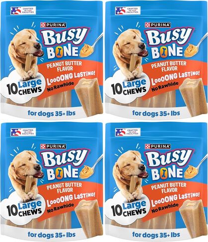 Purina Busy Bone Large Dog Chew Treats, Peanut Butter Flavor, 6 ct Pouch in Saudi Arabia