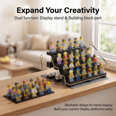 MiniFigure Display Stands 3×4 Compatible with lego Parts and Pieces in Saudi Arabia