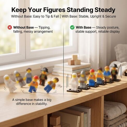 MiniFigure Display Stands 3×4 Compatible with lego Parts and Pieces in Saudi Arabia