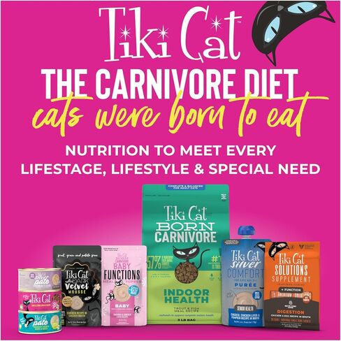 Tiki Cat Silver Wet Cat Food, Chicken & Liver Purée, 6oz Spout Pouch, 6ct in Saudi Arabia
