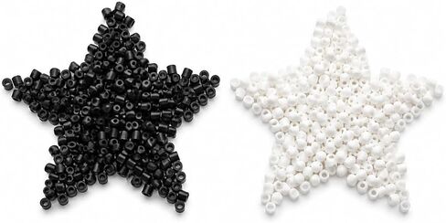 Fuse Beads Bulk Refill Pack, 5mm Melty Beads Kit for Pixel Art Crafts, Iron Beads Compatible with Perler Pegboards, Melting Beads Creative Holiday Birthday Gifts (2000, Black) in Kuwait
