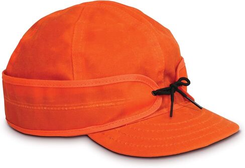 Stormy Kromer Waxed Cotton Cap - Lightweight Fall Hat with Earflaps in Kuwait