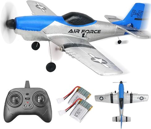 BEZGAR HQ089 RC Plane, Drones for Kids, 6-axis Gyro Remote Control Airplane, RC Helicopter, Easy Control for Beginners Toys with Colorful LED Navigation Lights(Green) in Kuwait
