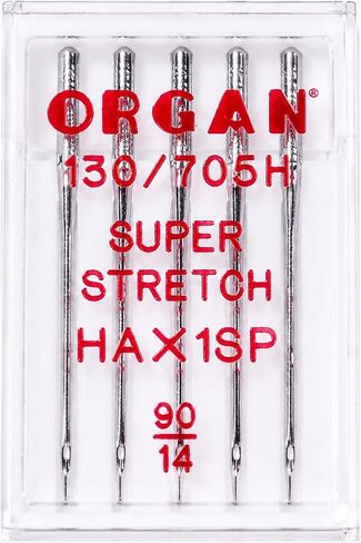 Organ Super Stretch Sewing Machine Needles, Size 90/14 (5 Pack) in Saudi Arabia