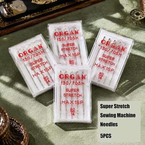 Organ Super Stretch Sewing Machine Needles, Size 90/14 (5 Pack) in Saudi Arabia