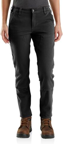 Carhartt Women's 104296 Women's Relaxed Fit Stretch Twill Pant - 18W x Tall - Carhartt Brown in Kuwait
