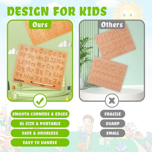 Montessori Alphabet Tracing Board, ABC Writing Practice Toy for Ages 3-5 in Kuwait