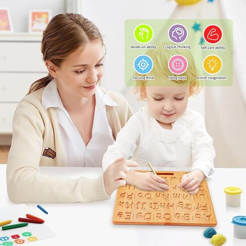 Montessori Alphabet Tracing Board, ABC Writing Practice Toy for Ages 3-5 in Kuwait
