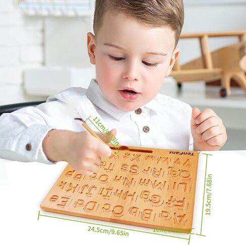Montessori Alphabet Tracing Board, ABC Writing Practice Toy for Ages 3-5 in Kuwait