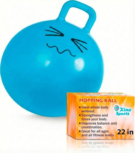 Xino Sports Hopper Ball for Kids, Pink, 18 Inch Diameter in Kuwait